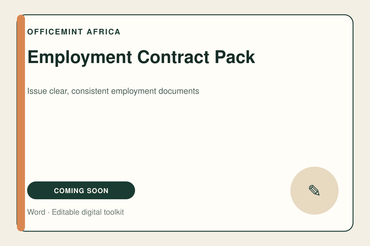 Employment Contract Pack product cover