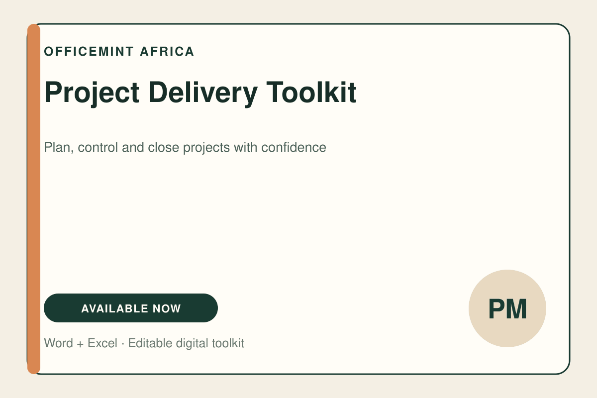 Project Delivery Toolkit product cover